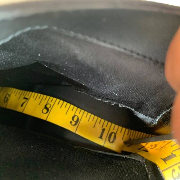 Qupid Vegan Suede Ankle Booties Back Zipper Block High Heel Women Size 9 Black - Picture 10 of 12